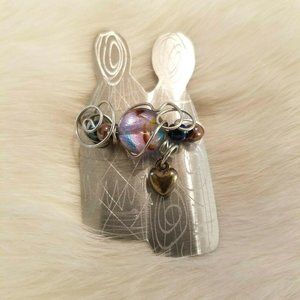 BRutalist‎ Mixed Media Brooch Pin 3102